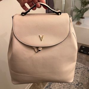 Beige Backpack Purse